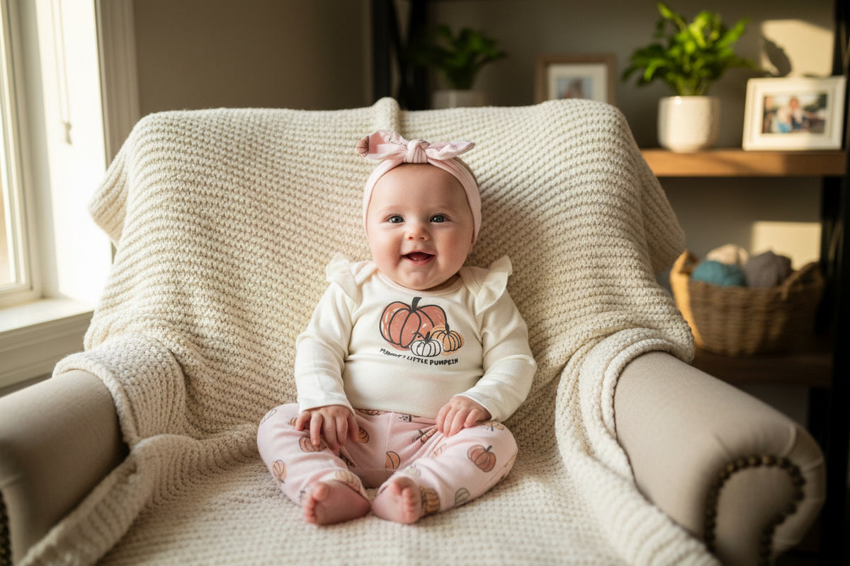Lila & Jack Pumpkin Cuddle Cutie Three-Piece Set