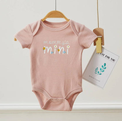 Mommy's Mini Embroidery Onesie Set
