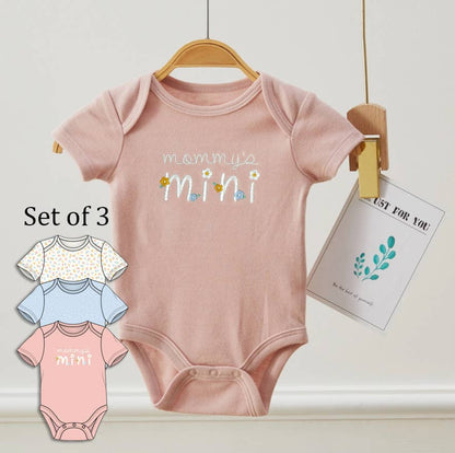 Mommy's Mini Embroidery Onesie Set