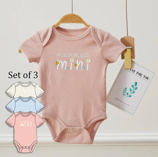 Mommy's Mini Embroidery Onesie Set