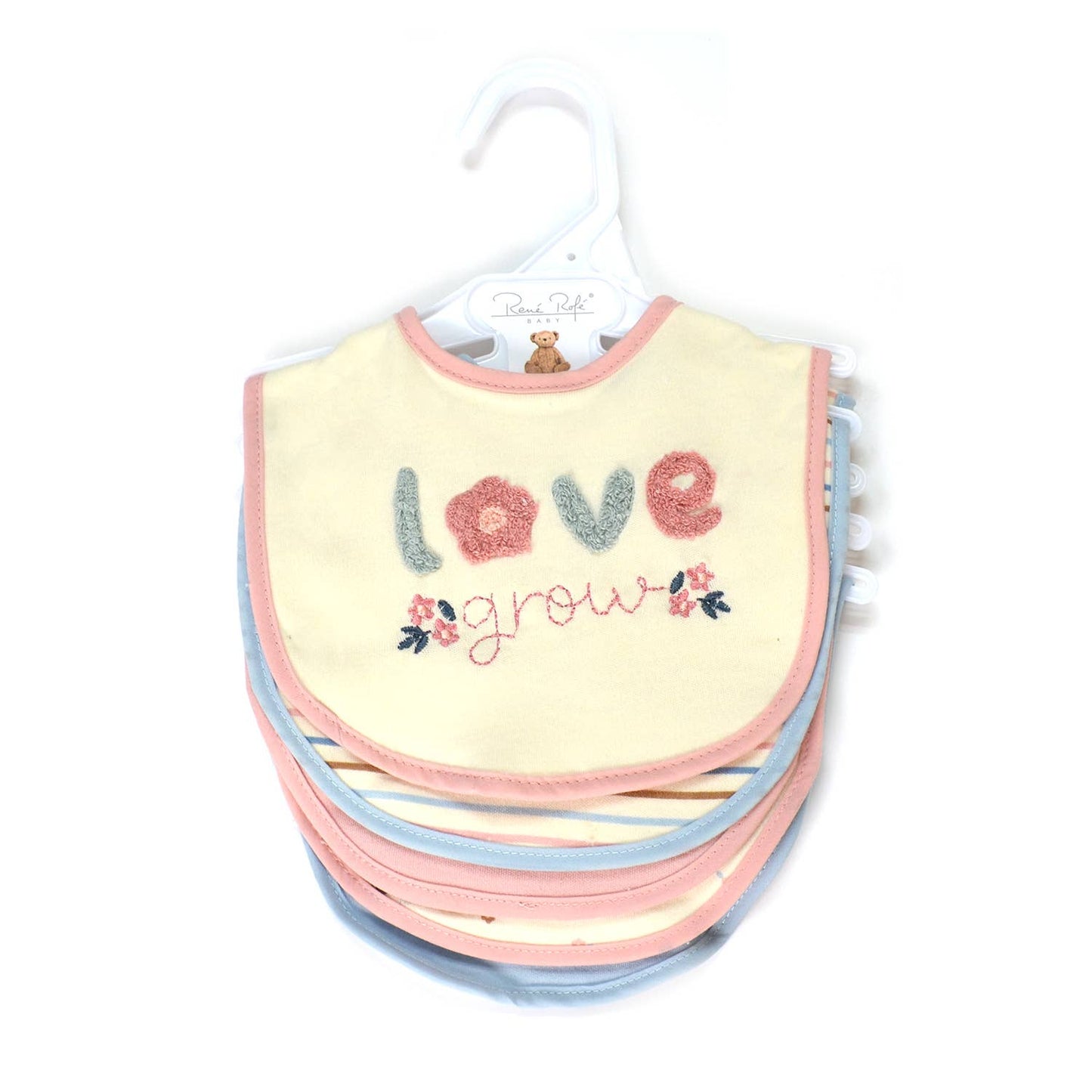 Love Grows 5 Pack Bib Set