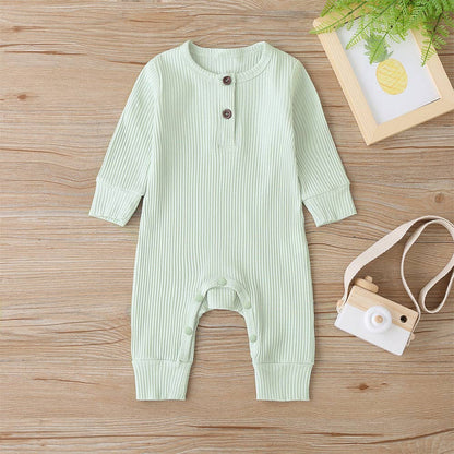 One Piece Ribbed Cotton Jumpsuit