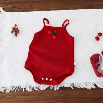 Cherry Lace Romper