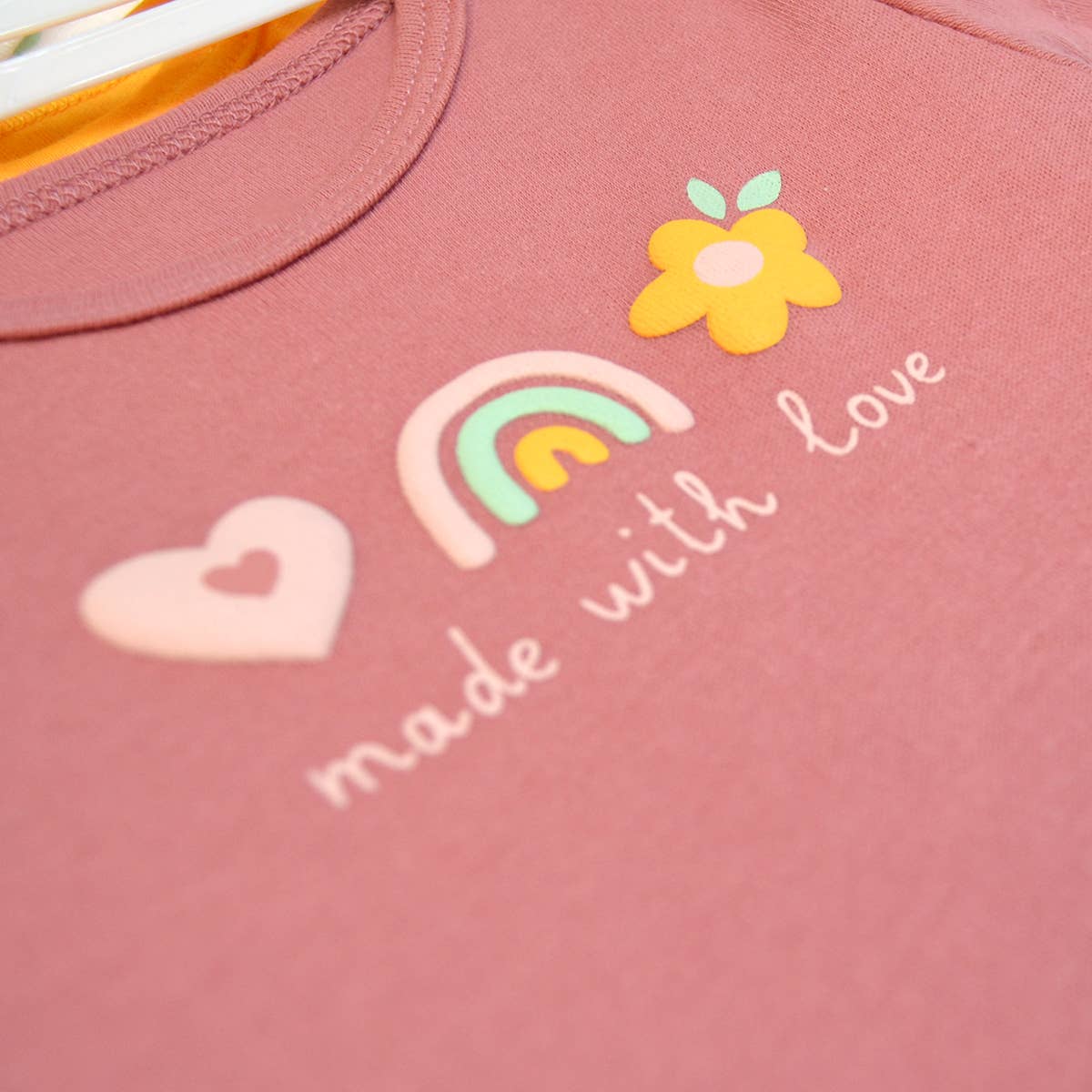Made With Love Rainbow 3 Piece Onesie Set