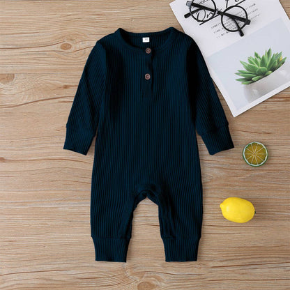 One Piece Ribbed Cotton Jumpsuit