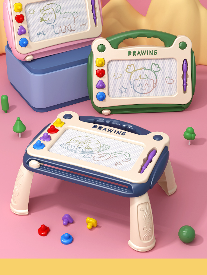 Kids Magnetic Drawing Board Table