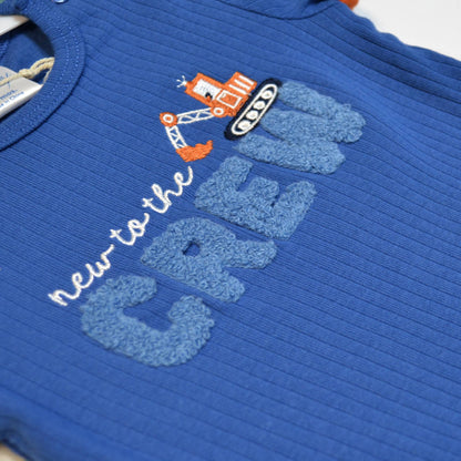 New to The Crew Excavator 3 Piece Onesie Set