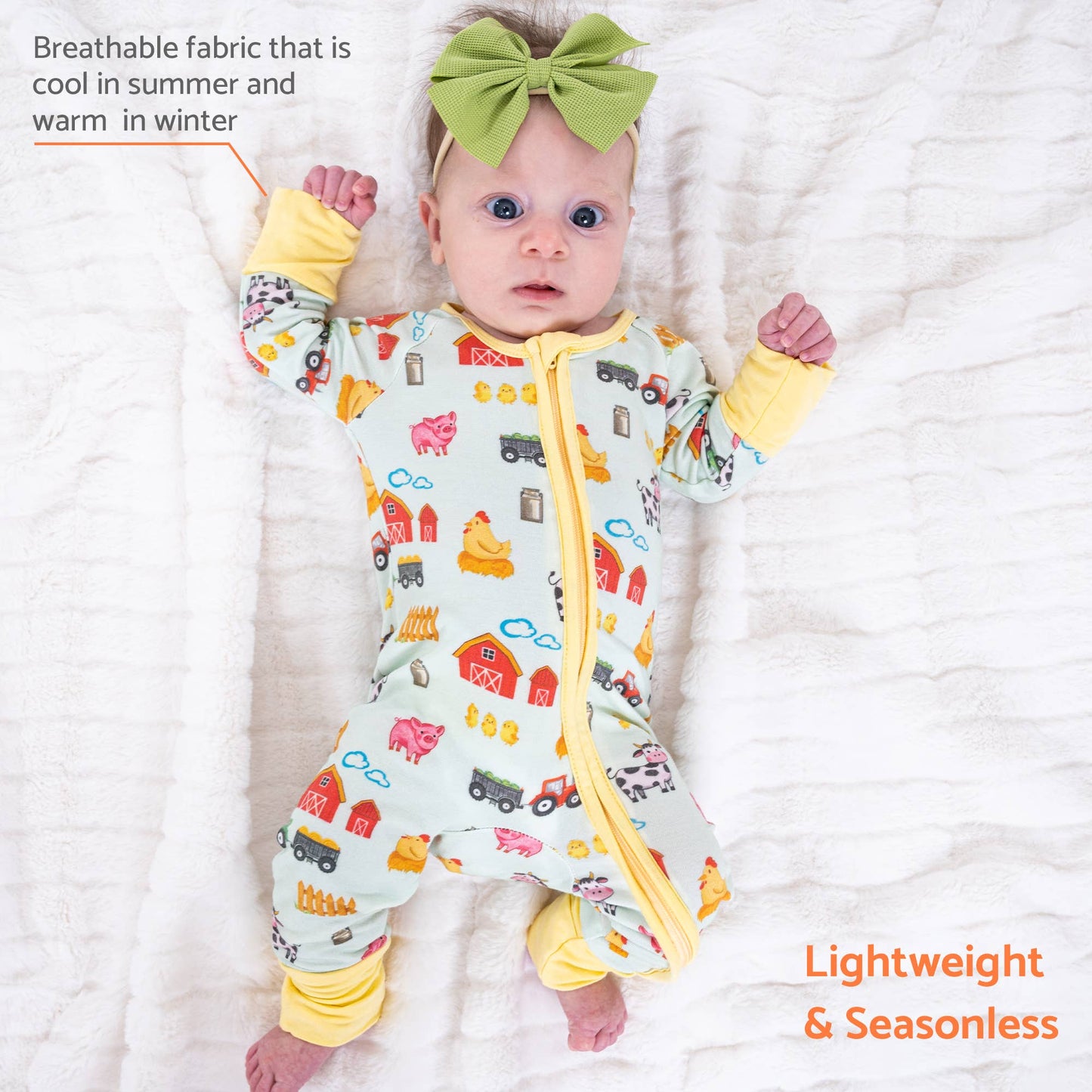Little Barnyard Bamboo Pajamas