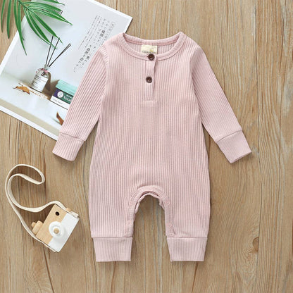 One Piece Ribbed Cotton Jumpsuit