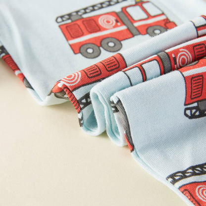 Fire Engines Bamboo Pajama Set