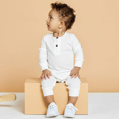 One Piece Ribbed Cotton Jumpsuit