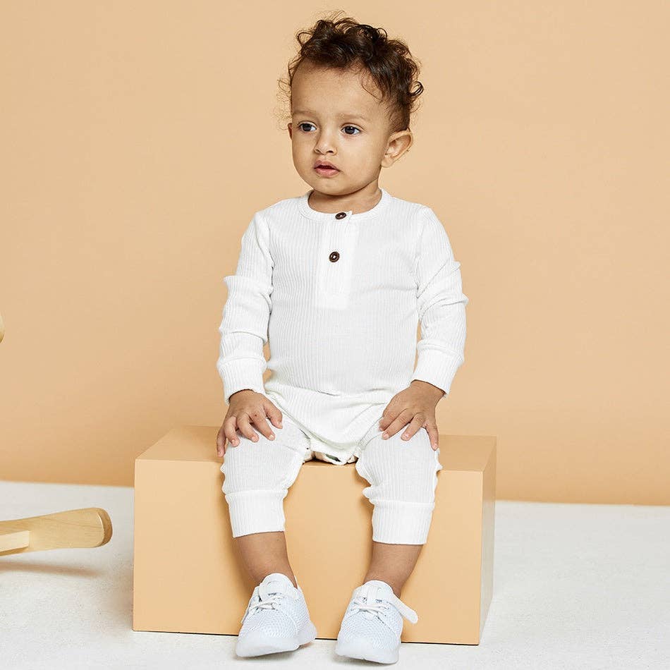 One Piece Ribbed Cotton Jumpsuit