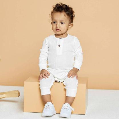 One Piece Ribbed Cotton Jumpsuit