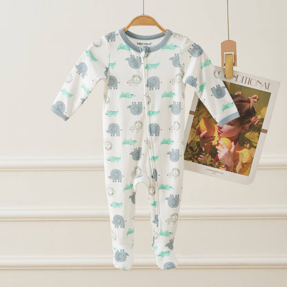 Safari Adventures Double Zipper Footie Pajamas