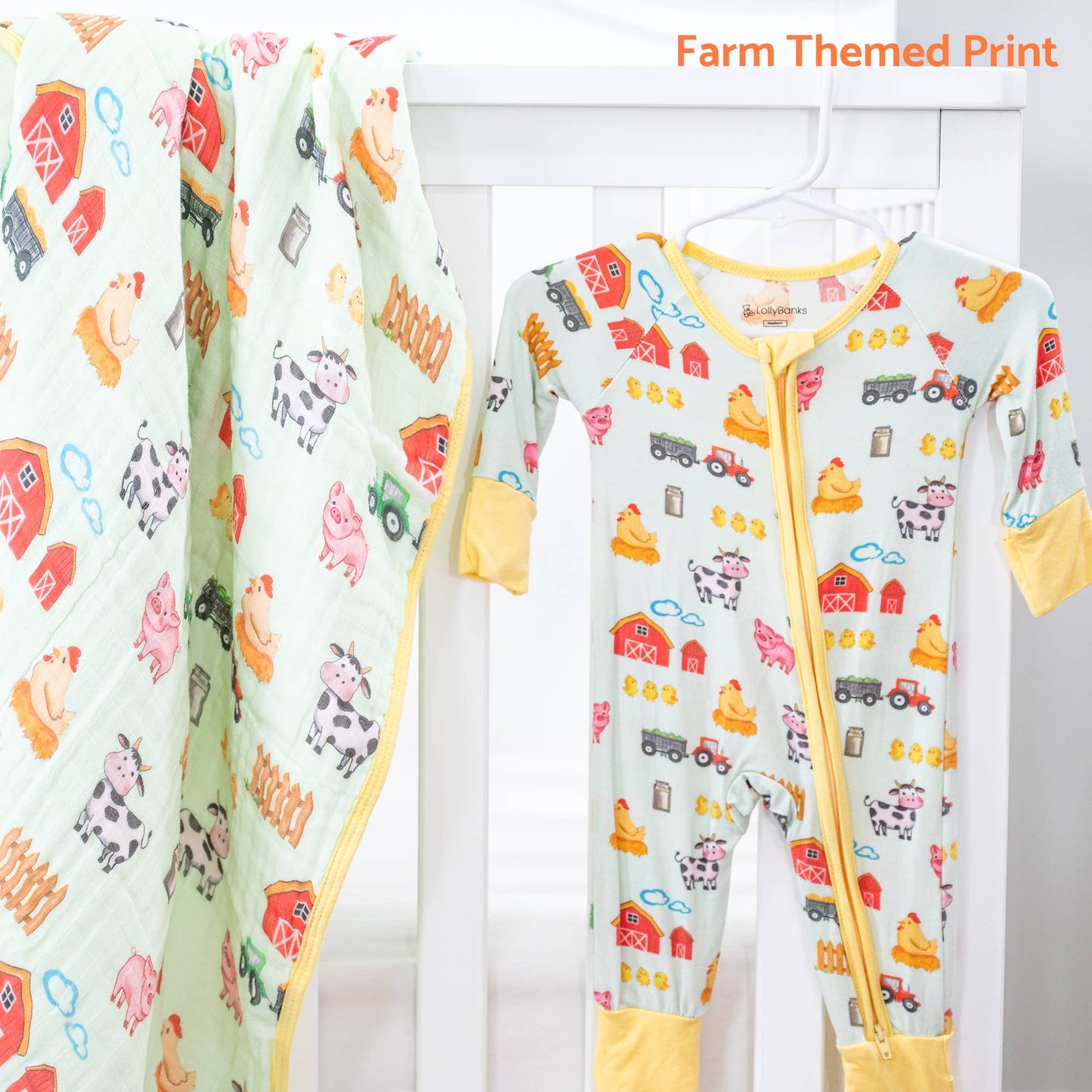 Little Barnyard Bamboo Pajamas
