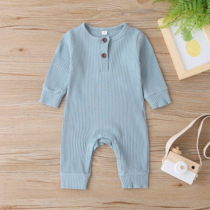 One Piece Ribbed Cotton Jumpsuit