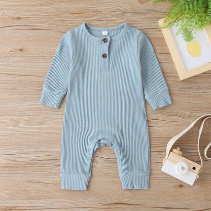 One Piece Ribbed Cotton Jumpsuit