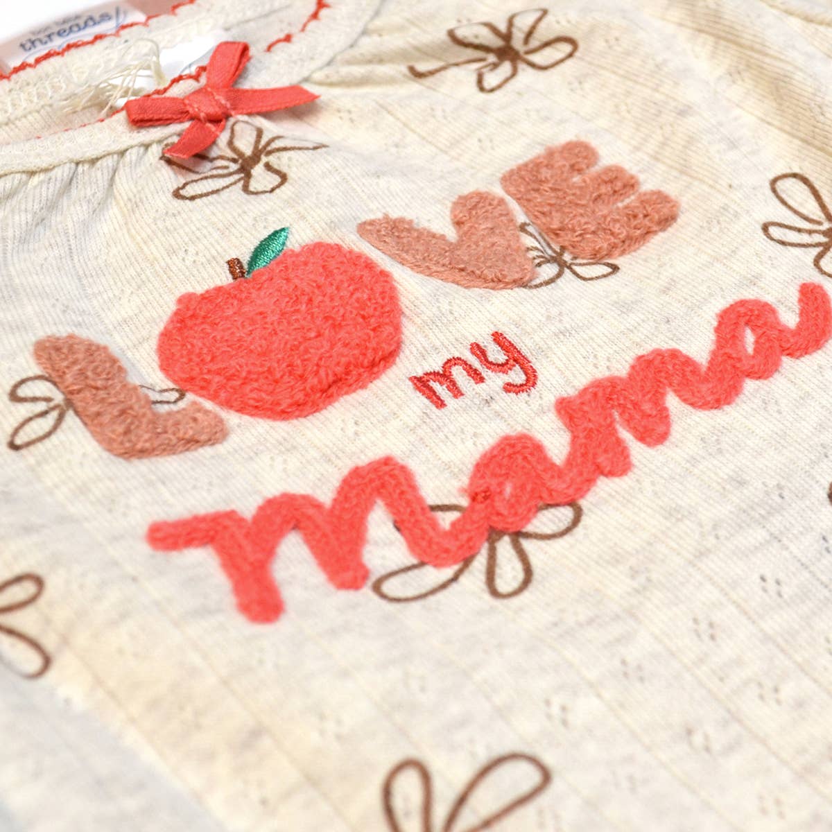 Love My Mama Embroidery Onesie Set