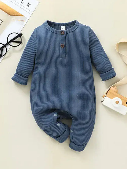One Piece Ribbed Cotton Jumpsuit