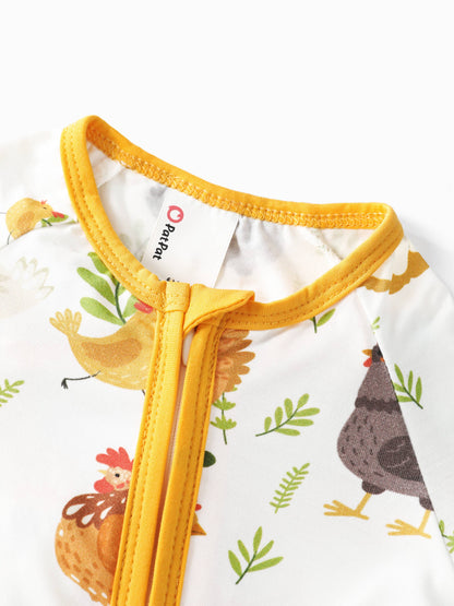 Cluck Cluck Chicken Bamboo Pajama Set