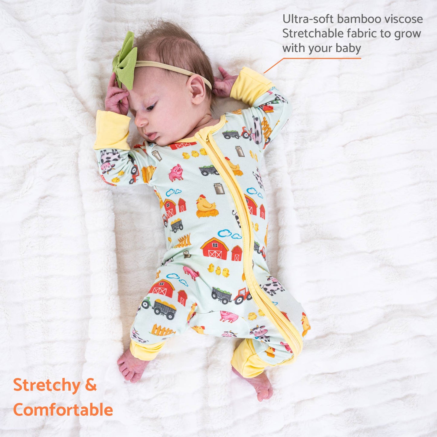 Little Barnyard Bamboo Pajamas
