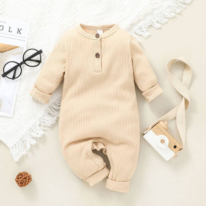 One Piece Ribbed Cotton Jumpsuit