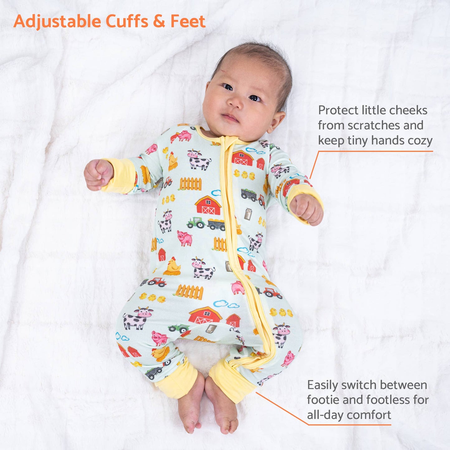 Little Barnyard Bamboo Pajamas