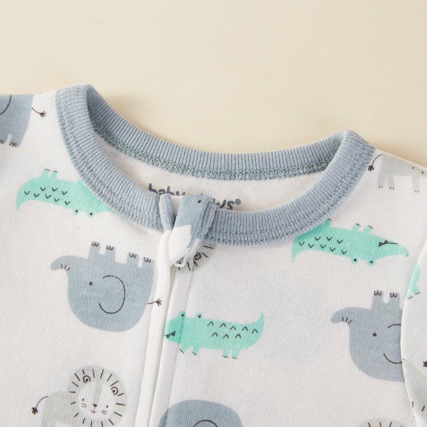 Safari Adventures Double Zipper Footie Pajamas