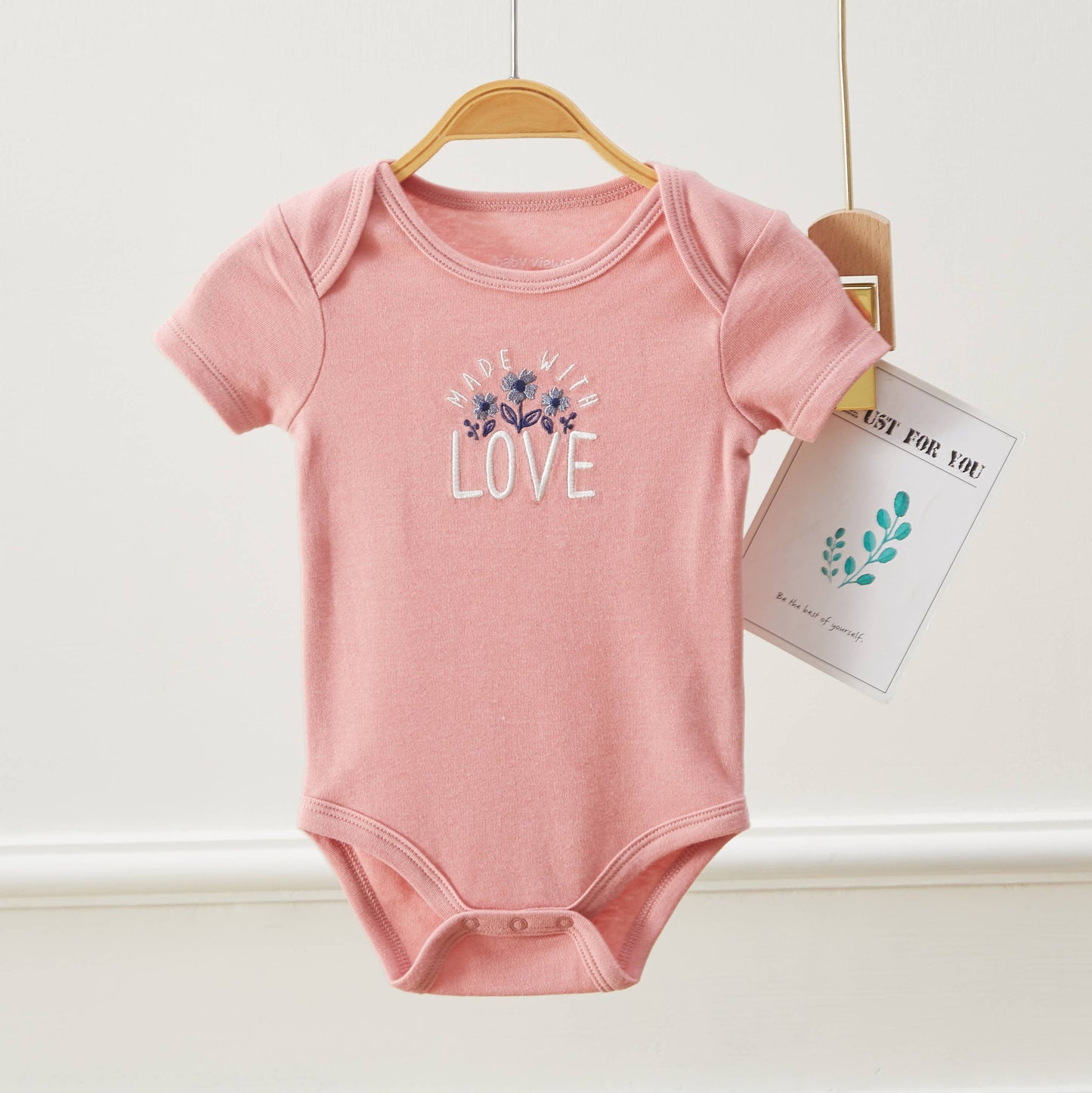 Made With Love Flower 3 Piece Onesie Set