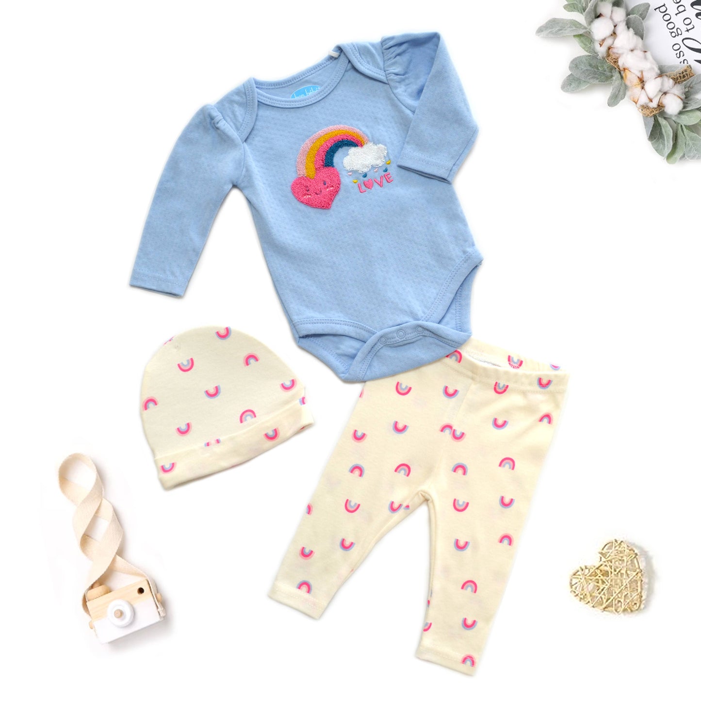 Rainbow Magic 3 Piece Onesie Set