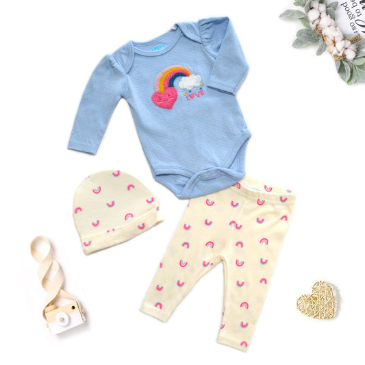Rainbow Magic 3 Piece Onesie Set