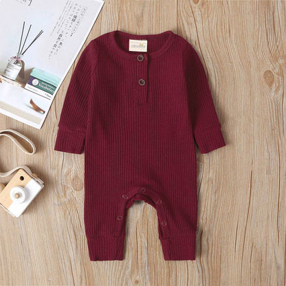 One Piece Ribbed Cotton Jumpsuit