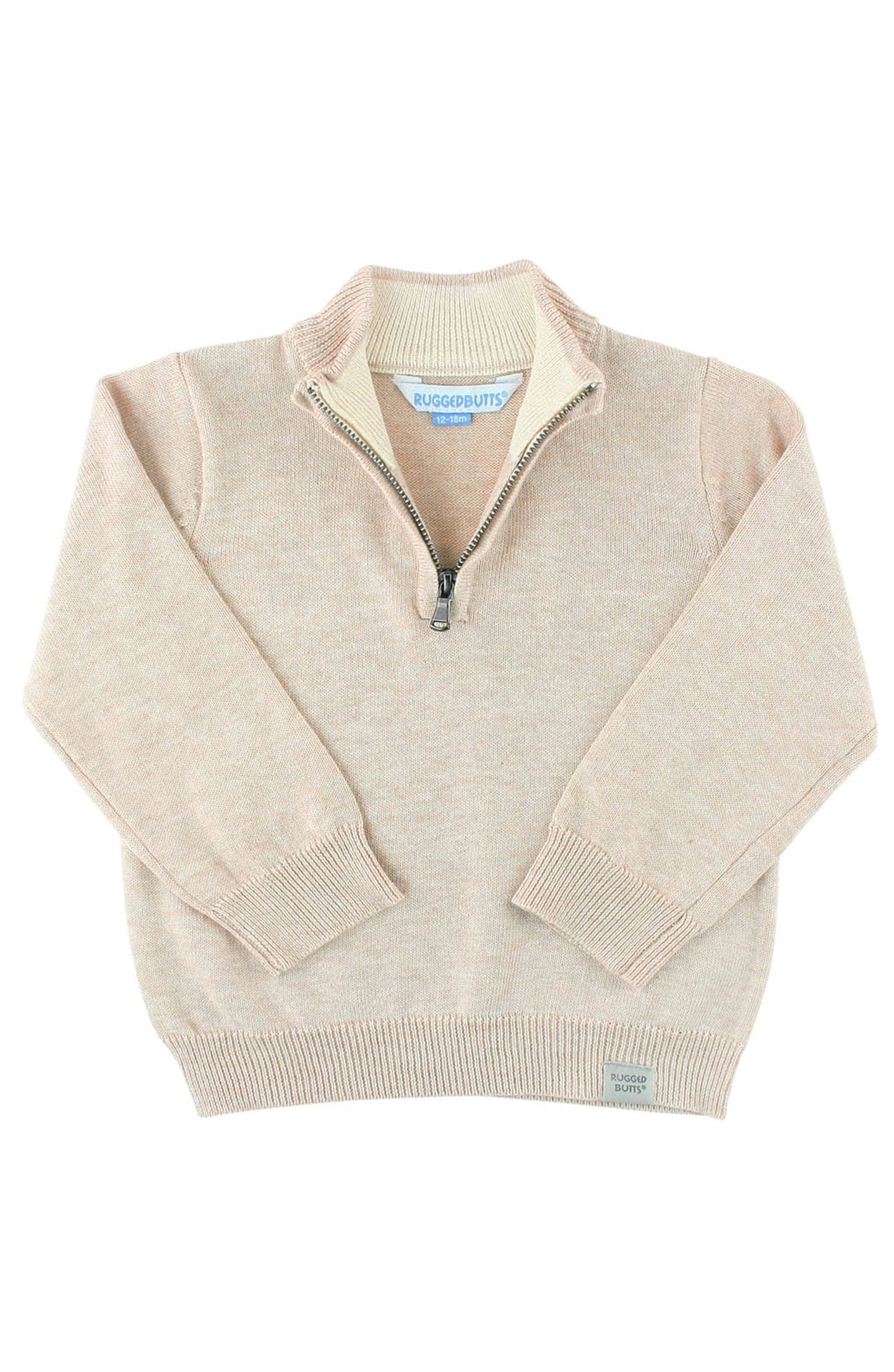 Oatmeal Quarter-Zip Sweater