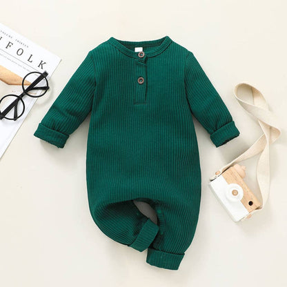 One Piece Ribbed Cotton Jumpsuit