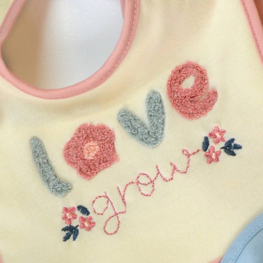 Love Grows 5 Pack Bib Set